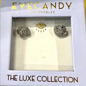Earrings with an case and another pair of African earrings